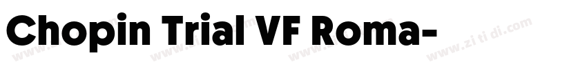 Chopin Trial VF Roma字体转换